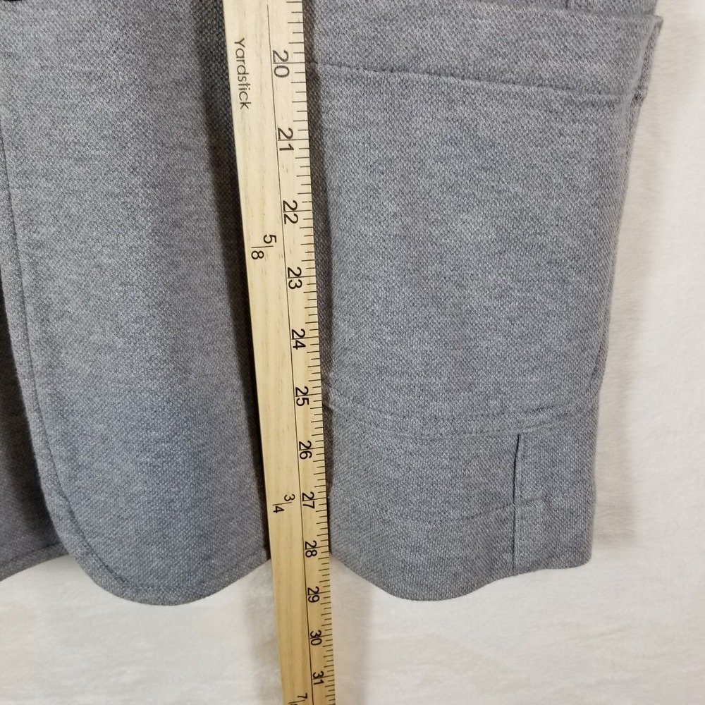 Porter & Ash London Mens Gray Knit Blazer Jacket Large Cotton Blend Unstructured - Picture 6 of 7